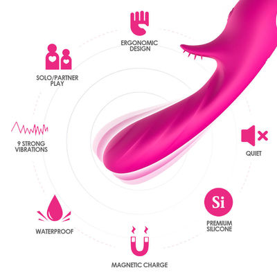 Sesso di stimolazione di carico magnetico Toy For Male And Female del vibratore del punto G