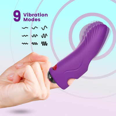 Giocattolo ricaricabile senza fili di massaggio di Mini Sex Finger Vibrator Body dell'adulto