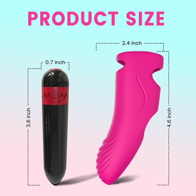 Giocattolo ricaricabile senza fili di massaggio di Mini Sex Finger Vibrator Body dell'adulto