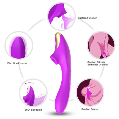 Giocattoli adulti del sesso del clitoride dei capezzoli dello stimolatore calmo ricaricabile di aspirazione