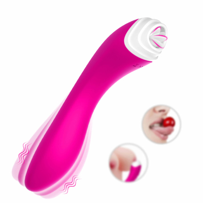 Stimolatore di Licker della lingua del vibratore del dildo, massaggiatore impermeabile di stimolazione della vagina