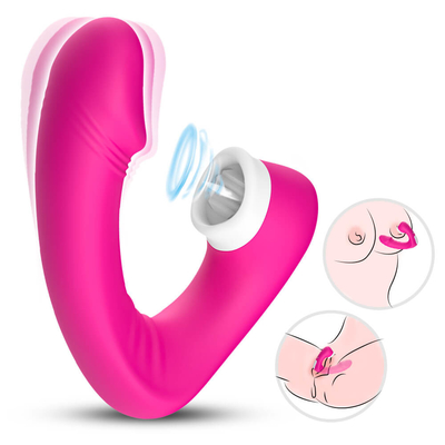 2 femminili in 1 lingua del sesso che lecca vibratore, giocattoli adulti del sesso di Clit della novità