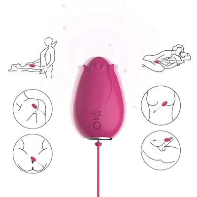 Giocattoli di vibrazione del sesso dell'uovo del punto G per controllo senza fili Mini Flower Silicone delle donne