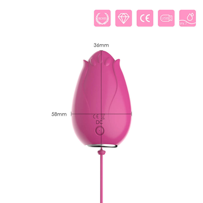 Giocattoli di vibrazione del sesso dell'uovo del punto G per controllo senza fili Mini Flower Silicone delle donne
