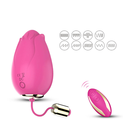 Giocattoli di vibrazione del sesso dell'uovo del punto G per controllo senza fili Mini Flower Silicone delle donne