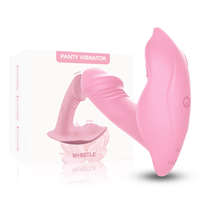 Vibratore portabile del punto G del silicone delle mutandine telecomandate, giocattolo del sesso del vibratore del dildo