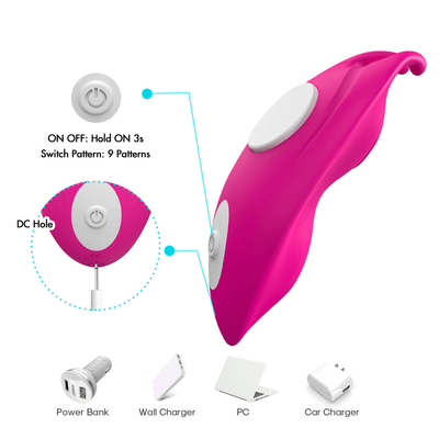 Vibratore personale resistente Bunny Clitoris Stimulation delle mutandine della clip magnetica dell'acqua