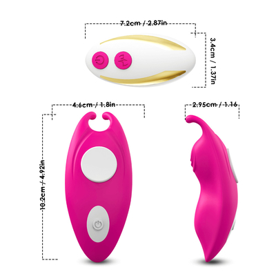 Vibratore personale resistente Bunny Clitoris Stimulation delle mutandine della clip magnetica dell'acqua