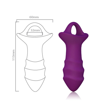 Il sesso di massaggio della prostata gioca la spina anale del silicone con telecomando