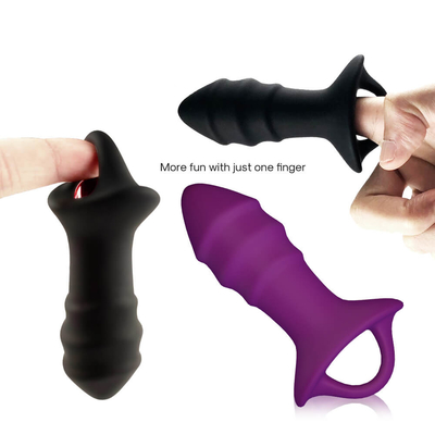Il sesso di massaggio della prostata gioca la spina anale del silicone con telecomando