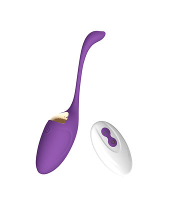 Giocattolo di vibrazione femminile purulento del sesso delle uova di Clit del silicone porpora elettrico divertente dello stimolatore