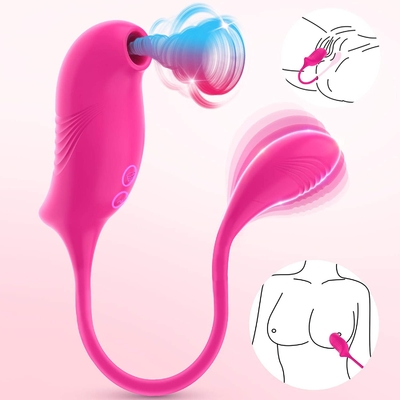 Giocattolo di succhiamento senza fili del sesso del vibratore