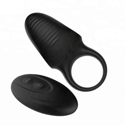Manica portabile elettrica nera del pene del silicone del massaggiatore per gli uomini