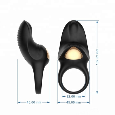Il silicone ha inciso il gallo che di vibrazione gli anelli coppia i giocattoli del sesso tutto il re di conquista