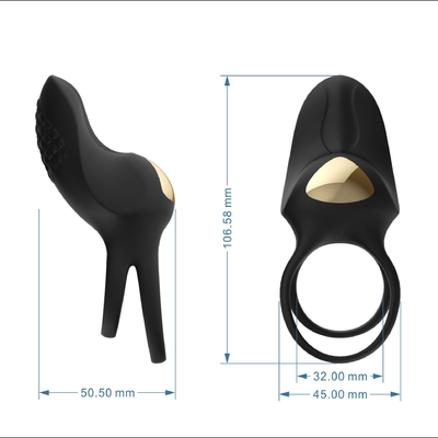 giocattolo maschio del sesso del masturbatore di Ring Gay Penis Ring Male del gallo del silicone di 45*45mm