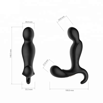 Il sesso anale maschio della spina del massaggiatore della prostata della scossa elettrica di 70 minuti gioca il silicone di FDA