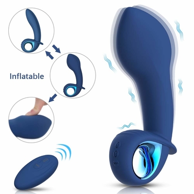 Il sesso anale della spina del silicone telecomandato senza fili gioca la spina di vibrazione ricaricabile di estremità