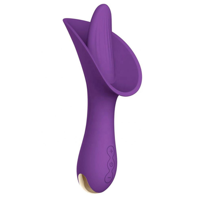 Lingua calma del silicone di 10 velocità che lecca i giocattoli Clitoral di stimolazione degli adulti del vibratore