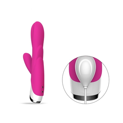Doppio dildo del vibratore del coniglio di 80 minuti con amore Toy For Lady del vibratore di Clit 213*64*38mm