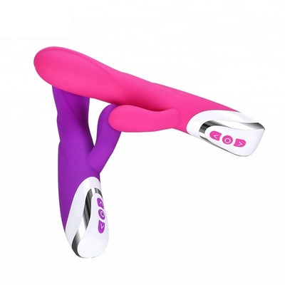 Doppio dildo del vibratore del coniglio di 80 minuti con amore Toy For Lady del vibratore di Clit 213*64*38mm