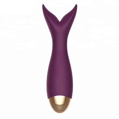 Il delfino del massaggiatore di stimolazione di Clit del silicone di FDA ha modellato il giocattolo del sesso del vibratore del punto G di Clit