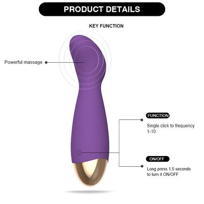 Vibratore del dildo della vagina del clitoride per i giocattoli adulti ricaricabili del sesso delle donne