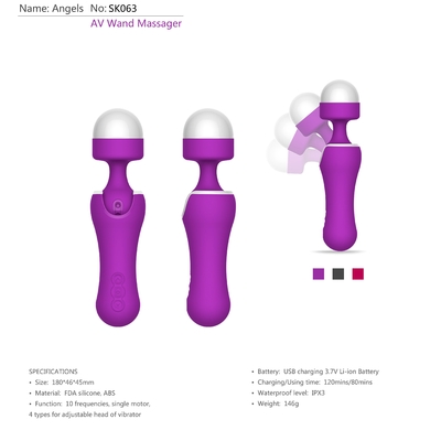Vibratore purulento del sesso IPX5 delle donne cape adulte regolabili dei giocattoli per piacere sessuale