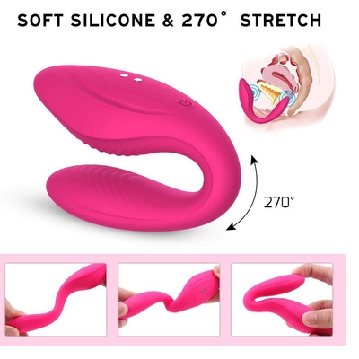 La C modella il vibratore portabile di Toy Wireless Remote Control Couples Clit del sesso del vibratore del punto G