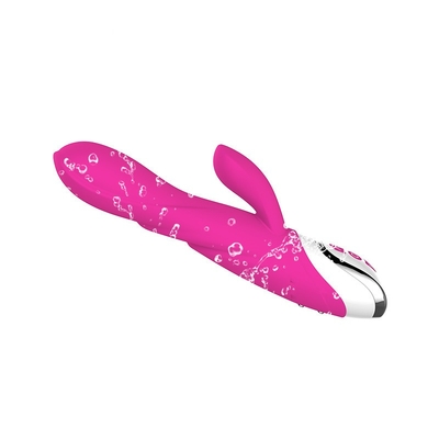 Stimolatore impermeabile di riscaldamento del clitoride della vagina del silicone del coniglio del vibratore ricaricabile del punto G per la femmina