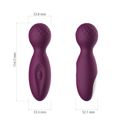 12 sesso Toy Mini Wand Massager del vibratore del punto G del silicone del raso di funzione di velocità 10
