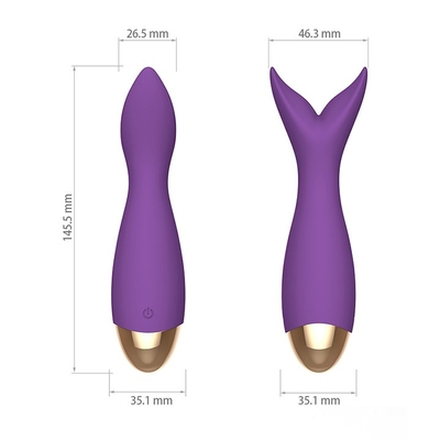 Massaggiatore elettrico della bacchetta Clit del vibratore a y ricaricabile del vibratore del ODM USB