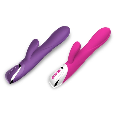 vibratore ricaricabile di Toy Double Motor Pink Lady del sesso del vibratore del coniglio di 213mm