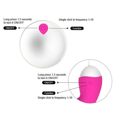 Pallottola ricaricabile Toy Vibrating Balls For Women femminile dell'uovo di amore di IPX5 65*65*28mm