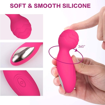 massaggiatore della bacchetta di Mini Electric Sex Wand Vibrator del massaggiatore della bacchetta di avoirdupois del silicone di 34.5mm
