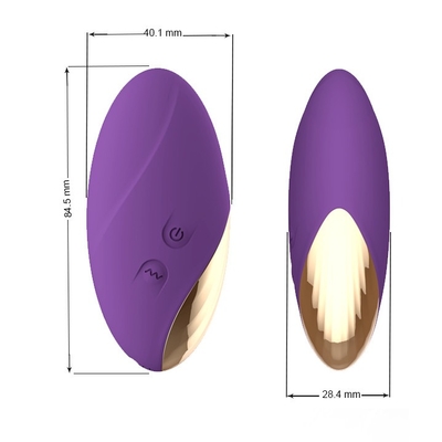 Vibratore silenzioso di comodità per le donne che vibrano le uova di salto che vibrano il silicone delle palle di amore
