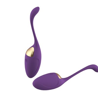 Giocattolo di vibrazione femminile purulento del sesso delle uova di Clit del silicone porpora elettrico divertente dello stimolatore