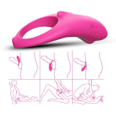 Eiaculazione flessibile di ritardo del vibratore del pene dell'anello IPX7 del gallo del vibratore 3.7V per l'uomo