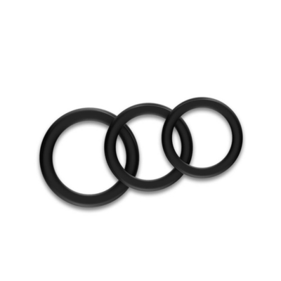 Tre in una dimensione 52mm dell'anello IPX7 del gallo delle glande del silicone grande per l'eiaculazione di ritardo