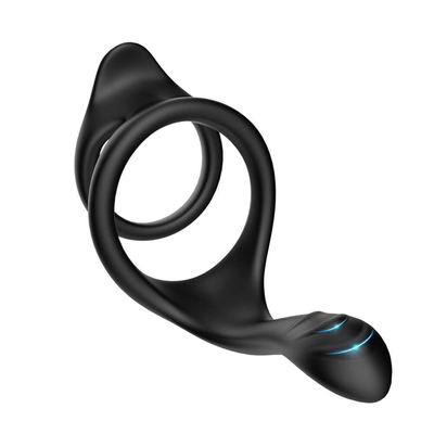 Doppi anelli completi di costruzione del pene del silicone di Ring Sex Toy 80x70x50mm del pene del ciclo