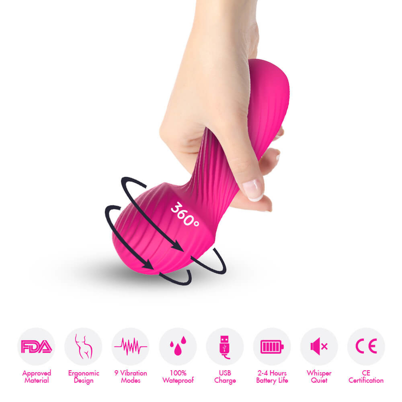 Orgasmo Clitoral femminile ricaricabile del capezzolo di USB del vibratore della bacchetta di Mini Portable avoirdupois