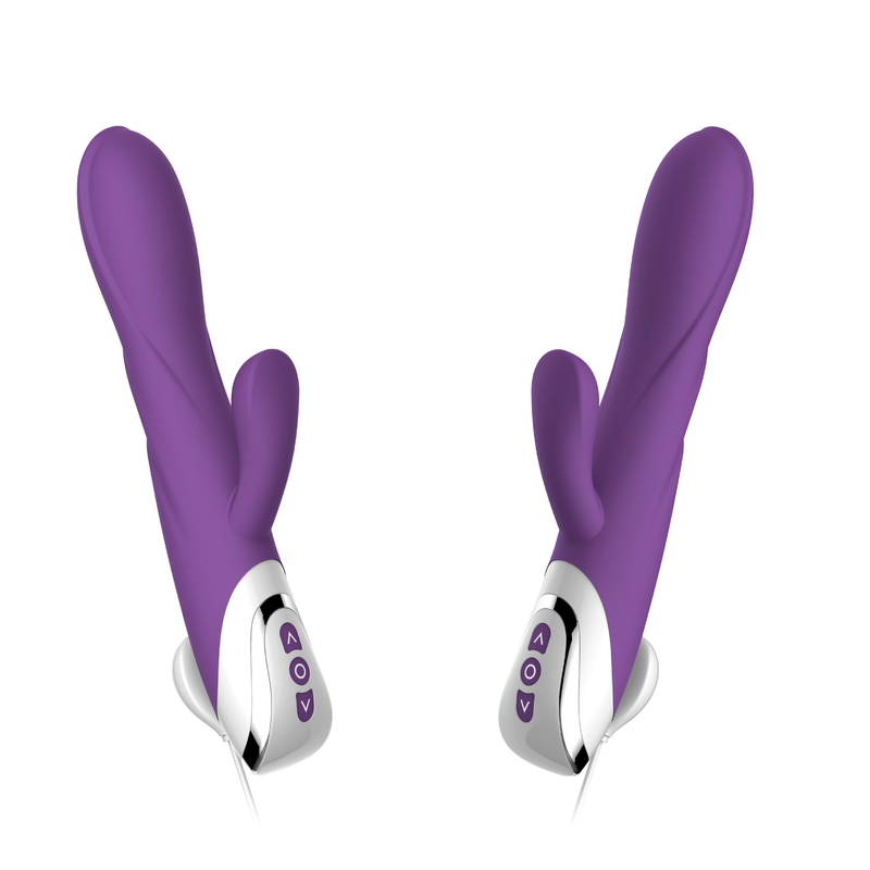 Lingua felice del vibratore del coniglio di 10 frequenze che lecca lo stimolatore del clitoride del vibratore