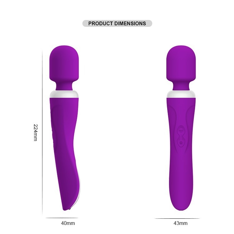 Il dildo libero femminile del silicone su ordinazione IPX5 gioca il vibratore elettrico di Clit 60 minuti 224mm