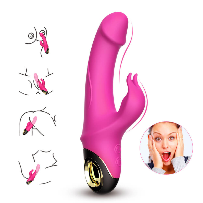 Donne adulte di stupore Vaginal Clitoris Stimulator Sex Toy del vibratore del coniglio del punto G