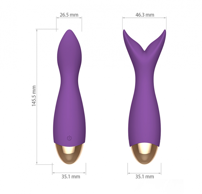 Bacchetta elettrica ricaricabile del vibratore di y di massaggio del clitoride di USB di alta qualità altri prodotti del sesso